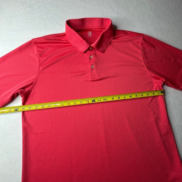 PGA Tour Champions Men Polo XL Pink Red Shirt - Picture 9 of 14